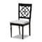 Baxton Studio Sadie Modern and Contemporary Grey Fabric and Dark Brown Finished Wood 7-Piece Dining Set 174-10536-10894-Zoro - alternate 6